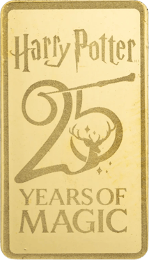 0.5 g Gold Bar PAMP 25 Years Harry Potter