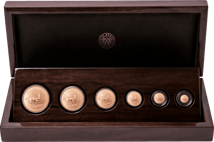 Krügerrand 6 Goldmünzen Prestige Set Reverse Proof 2026 (Auflage: 400 | Polierte Platte)