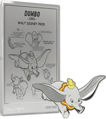 1 Unze Silber Münznote Disney Dumbo 2026 (Auflage: 1.000 | Polierte Platte)