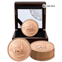 5 x 1/4 Unze Gold Krügerrand Reverse Proof 2026 (Auflage: 500 | Polierte Platte Motiv)