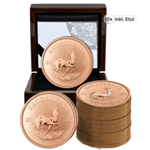 10 x 1 Unze Gold Krügerrand Reverse Proof 2026 (Auflage: 500 | Polierte Platte Motiv)
