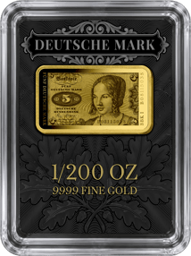 5 Deutsche Mark Geldschein Gold Münzbarren (Auflage: 1.000 | Altes Motiv | Polierte Platte)