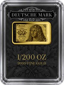 10 Deutsche Mark Geldschein Gold Münzbarren (Auflage: 1.000 | Altes Motiv | Polierte Platte)
