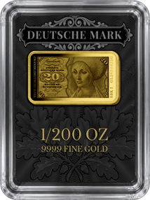 20 Deutsche Mark Geldschein Gold Münzbarren (Auflage: 1.000 | Altes Motiv | Polierte Platte)