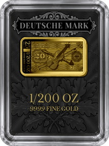 20 Deutsche Mark Banknote Gold Minted Bar (Mintage: 1,000 | Old Design | Proof)