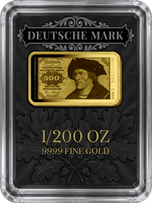 500 Deutsche Mark Geldschein Gold Münzbarren (Auflage: 1.000 | Altes Motiv | Polierte Platte)