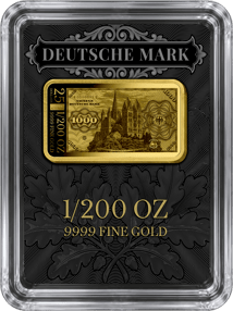 1000 Deutsche Mark Banknote Gold Minted Bar (Mintage: 1,000 | Old Design | Proof)
