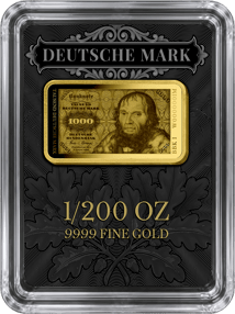 1000 Deutsche Mark Geldschein Gold Münzbarren (Auflage: 1.000 | Altes Motiv | Polierte Platte)