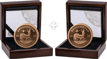 2 x 1 oz Gold Krugerrand Proof Privy Mark Package (200 Years Paul Kruger | Burgers Pond)
