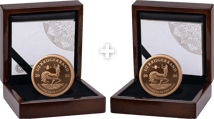 2 x 1/2 oz Gold Krugerrand Proof Privy Mark Package (200 Years Paul Kruger | Kaiser Wilhelm II)