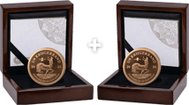 2 x 1/4 oz Gold Krugerrand Proof Privy Mark Package (200 Years Paul Kruger | Kaiser Wilhelm II)