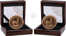 2 x 1/2 oz Gold Krugerrand Proof Time Travel Package (Mintage: 1,000 | Years of Issue 2026 - 2024)