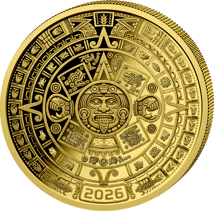 1/200 Unze Gold Aztekenkalender 2026 (Auflage: 1.000 | Polierte Platte)