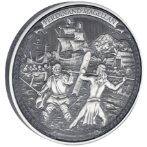 2 Unzen Silber Entdeckungsreisen Ferdinand Magellan 2016 (Auflage: 2.000 | Antik Finish)