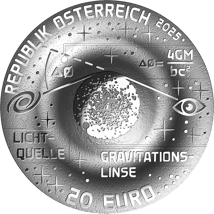 22,42 Gramm Silber Schönheit des Universums - Einsteinring 2025 (Auflage: 30.000 | Polierte Platte)