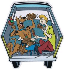 1 Unze Silber Scooby-Doo All You Can Eat 2024 (Auflage: 3.000 | Polierte Platte | coloriert)