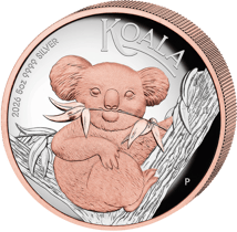 5 Unze Silber Australian Koala 2026 (Auflage: 750 | Rosegold | Polierte Platte)