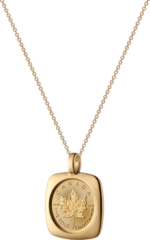 Goldkette mit 1/20oz Gold Maple Leaf (Kette 750er Gold)