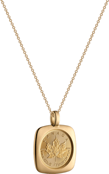 Goldkette mit 1/20oz Gold Maple Leaf (Kette 750er Gold)
