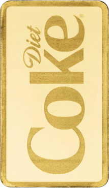 1g Goldbarren PAMP Love Coca Cola Diet Coke