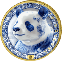 1 Unze Silber Porzellan Panda 2026 (Auflage: 100 | teilvergoldet)