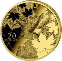 1 Unze Silber Triple Maple Leaves Deutschland 2026 (Auflage: 100 | Iced Out | teilvergoldet)