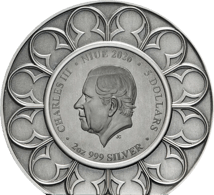2 Unze Silber Köngliche Kronjuwelen - Imperial State Crown 2026 (Auflage: 350 | Ultra High Relief | Antik Finish)