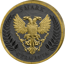 1 Unze Silber Germania ANA Edition 2026 (Auflage: 500 | Ruthenium | Teilvergoldet)