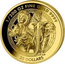 1/200 oz Gold Big Five Leopard 2026 (Mintage: 1,000 | Proof)