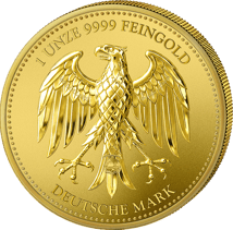 1 Unze Gold Deutsche Mark 2026 (Auflage: 50 | Zertifikatnummer 1 | Reverse Proof)