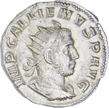 Silver Denarius Emperor Gallienus (260-268 AD - Age of the Imperial Crisis)