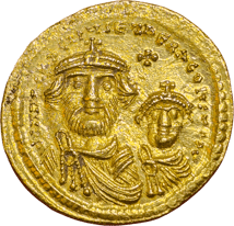 Gold Solidus Kaiser Heraclius (610-664 n. Chr. | Oströmisches Reich)