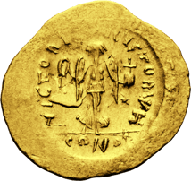 Gold Tremissis Kaiser Justinianus I. (527-565 n. Chr. | Rückeroberer von Rom)