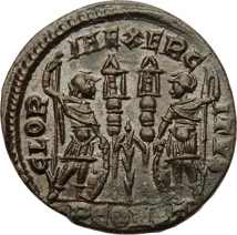 Bronze Follis Emperor Constantine I the Great (306-337 AD - Rise of Christianity)