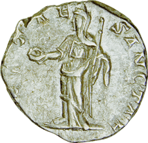 Silber Denar Kaiserin Julia Domna (187-211 n. Chr. | Orientalische Eleganz in Rom)