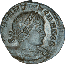 Bronze Follis Emperor Constantine II (337-340 AD - Son of Constantine the Great)
