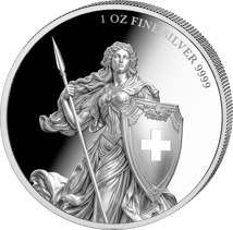 1 Unze Silber Helvetia 2026 (Auflage: 1.000 | Polierte Platte)
