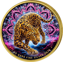 1 Unze Silber Stolzer Leopard 2026 (Auflage: 100 | teilvergoldet)