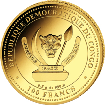 0,5 Gramm Gold Prehistoric Life II Plateosaurus 2026 (Auflage: 2.000 | Polierte Platte)
