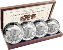 Silber African Wildlife Elefant 2021 (Auflage: 2.000 | Polierte Platte)