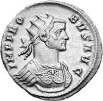 Silber Antoninian Kaiser Probus (276-282 n. Chr. | Zeitalter der Germaneneinfälle)