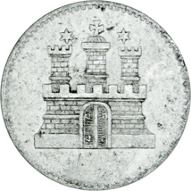 1 Sechsling Free Hanseatic City of Hamburg (1823-1855 | with City Coat of Arms)