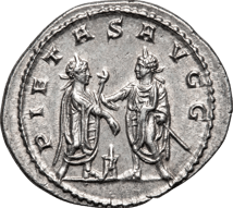 Silber Antoninian Kaiser Valerian I. (253-260 n. Chr. | Kaiser in persischer Gefangenschaft)
