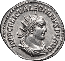 Silber Antoninian Kaiser Valerian I. (253-260 n. Chr. | Kaiser in persischer Gefangenschaft)
