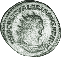 Silber Antoninian Kaiser Valerian I. (253-260 n. Chr. | Kaiser in persischer Gefangenschaft)