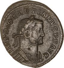 Bronze Groß Follis Kaiser Diocletian (284-305 n. Chr. | Reichsreformer)