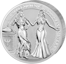2 Unze Silber Italia und Germania 2020 (Auflage: 2.500)