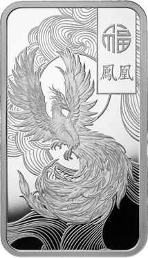 1 Unze PAMP Silberbarren Good Luck Phoenix (Auflage: 18.888 | Prooflike)