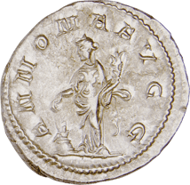 Silber Antoninian Kaiser Philippus I. Arabs (244-249 n. Chr. | Aufsteiger aus Arabien)