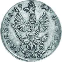 Silber 18 Gröscher König Friedrich II. der Große (1751-1765 | mit Krone)